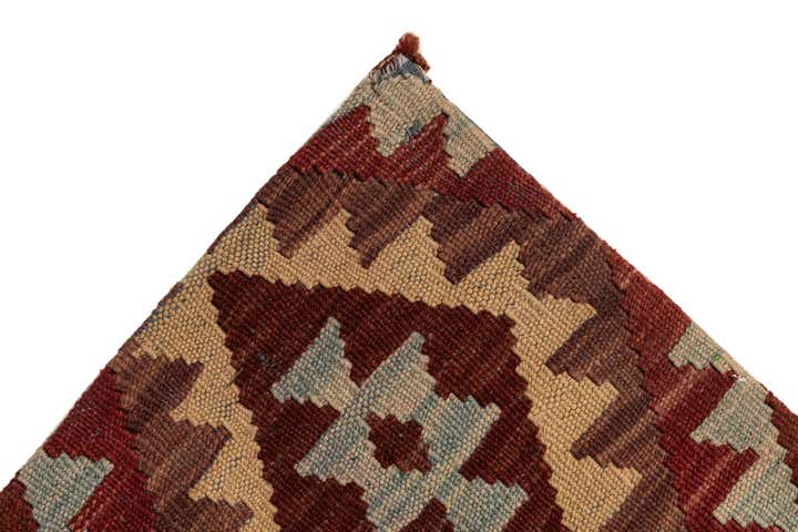 5' 10 x 8' 1 Hand Woven Kilim Patchwork Wool Rug