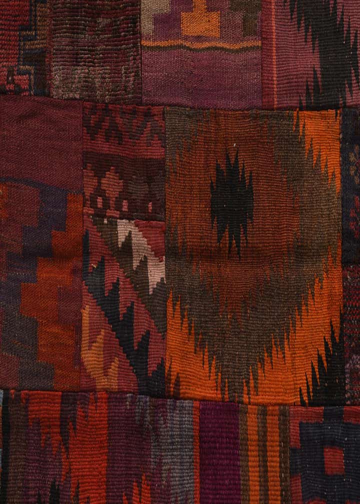 4' x 6' Hand Woven Kilim Patchwork Wool Rug