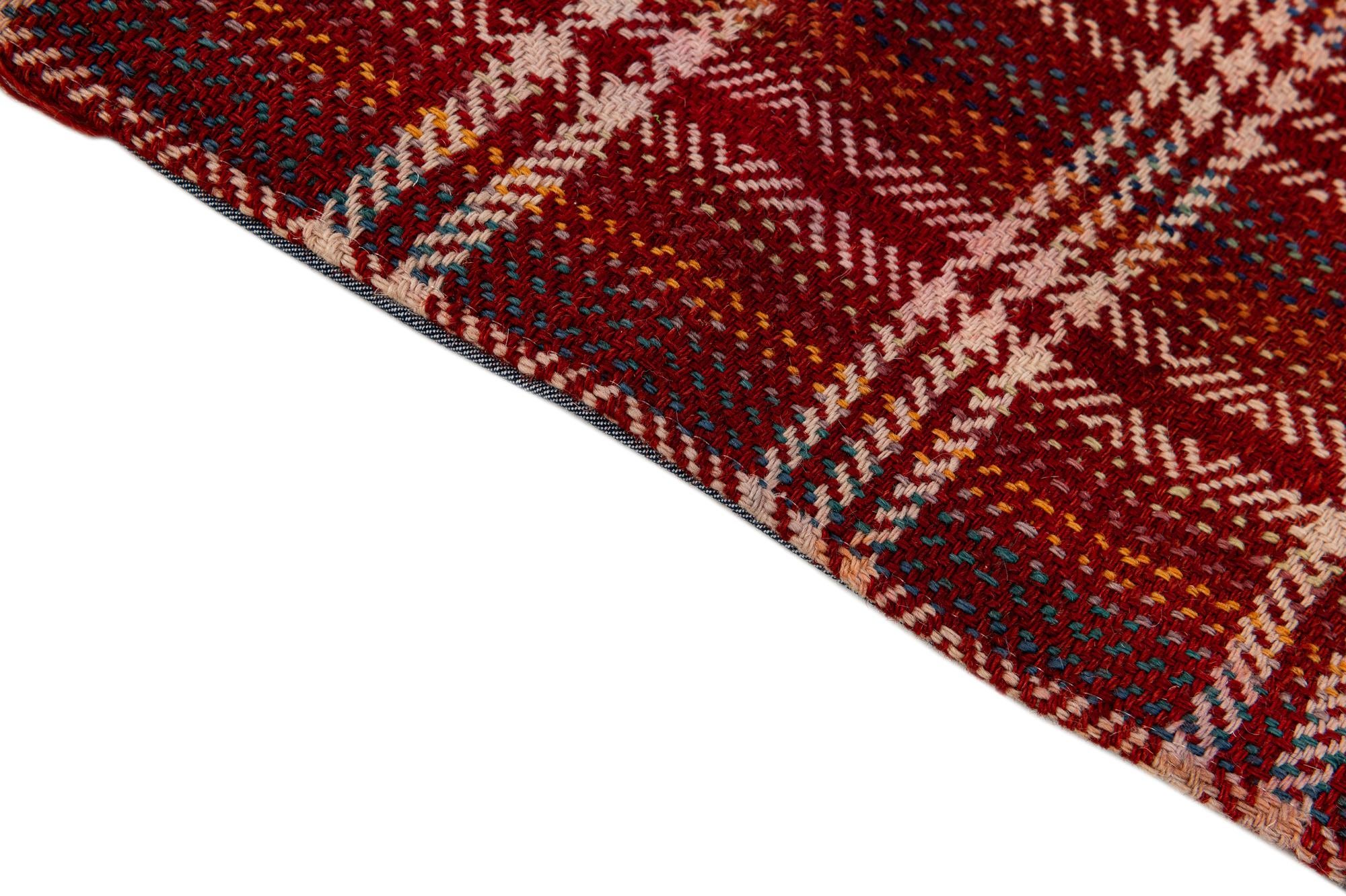 4' 2 x 6' Hand Woven Kilim Patchwork Wool Rug