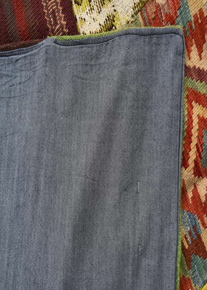 6' 9 x 10' Hand Woven Kilim Patchwork Wool Rug