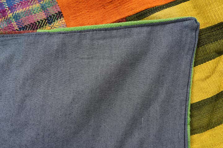 6' 7 x 9' 8 Hand Woven Kilim Patchwork Wool Rug