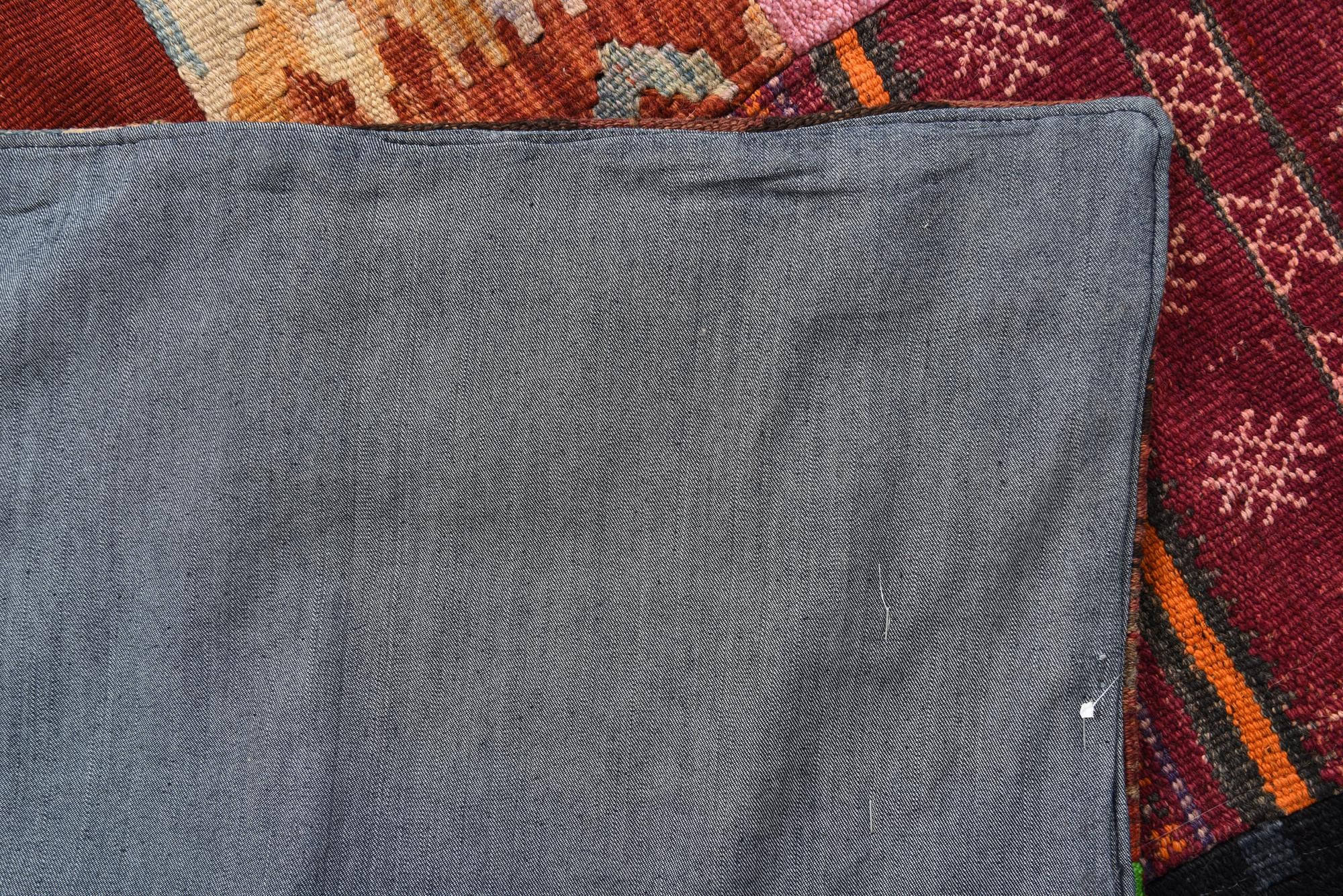 6' 8 x 9' 11 Hand Woven Kilim Patchwork Wool Rug
