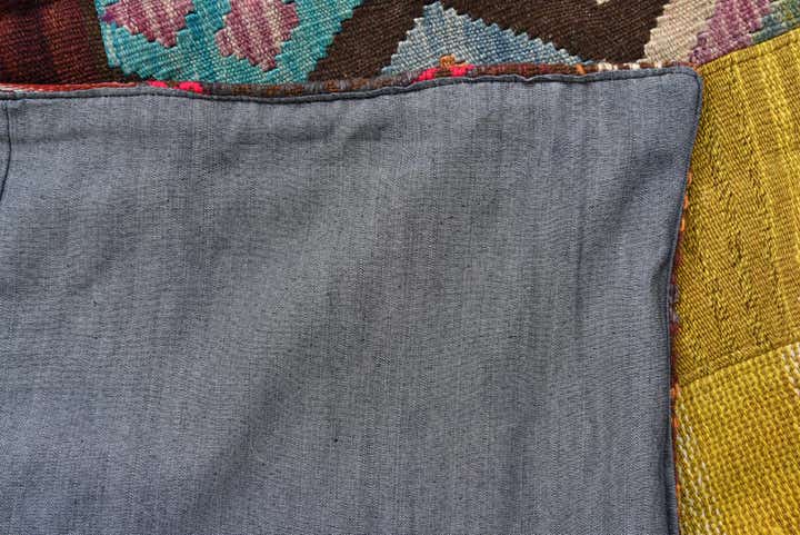 5' 6 x 7' 11 Hand Woven Kilim Patchwork Wool Rug