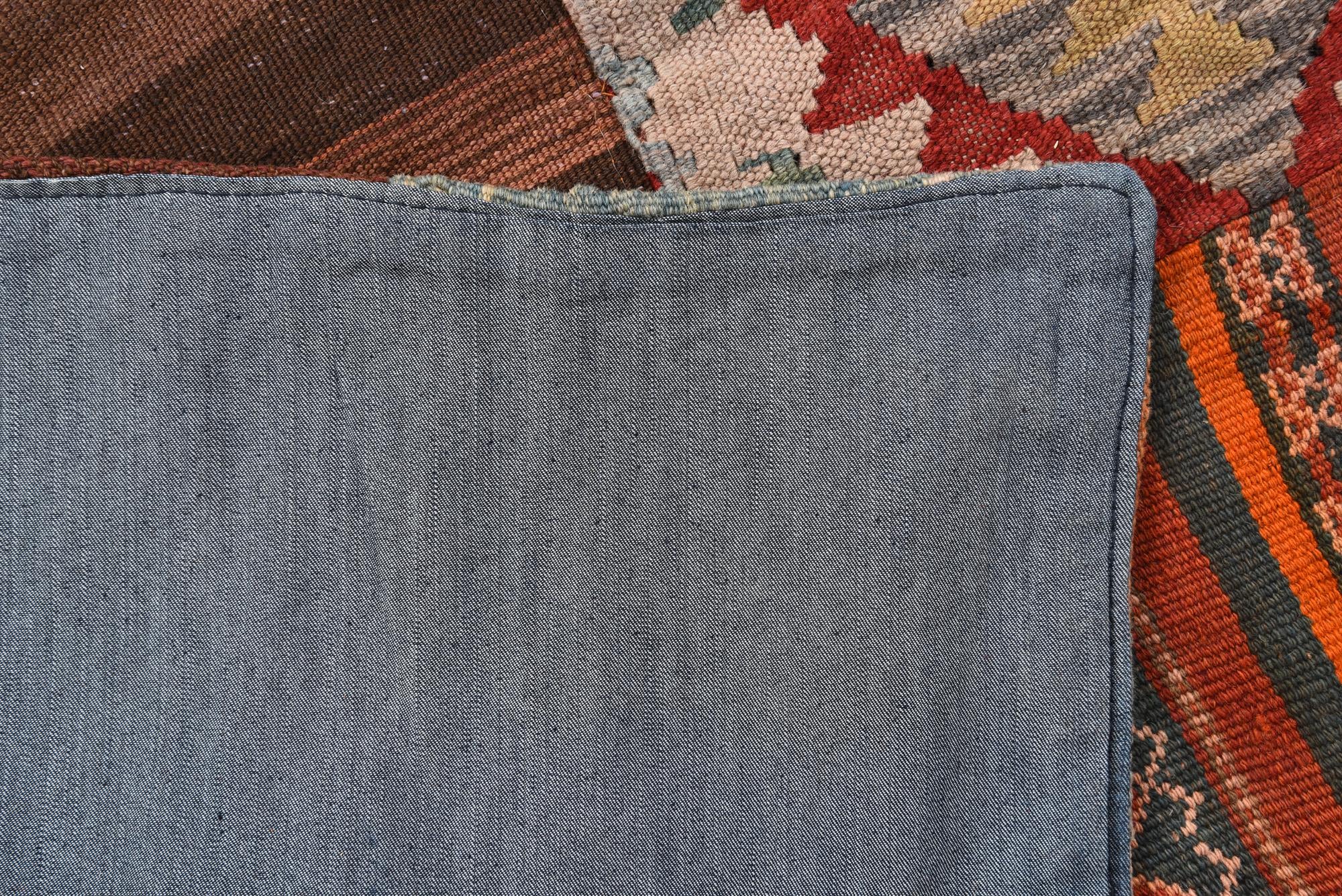 4' x 6' Hand Woven Kilim Patchwork Wool Rug