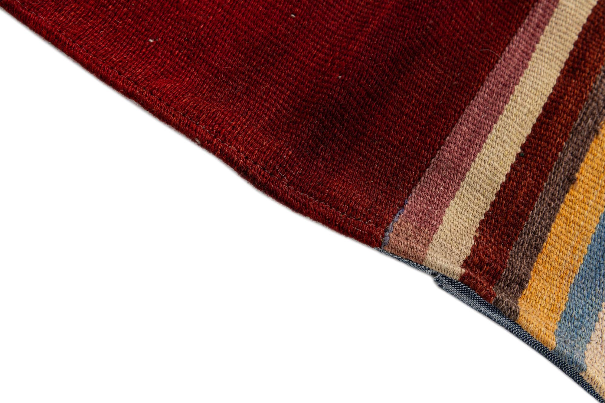 4' 2 x 6' Hand Woven Kilim Patchwork Wool Rug