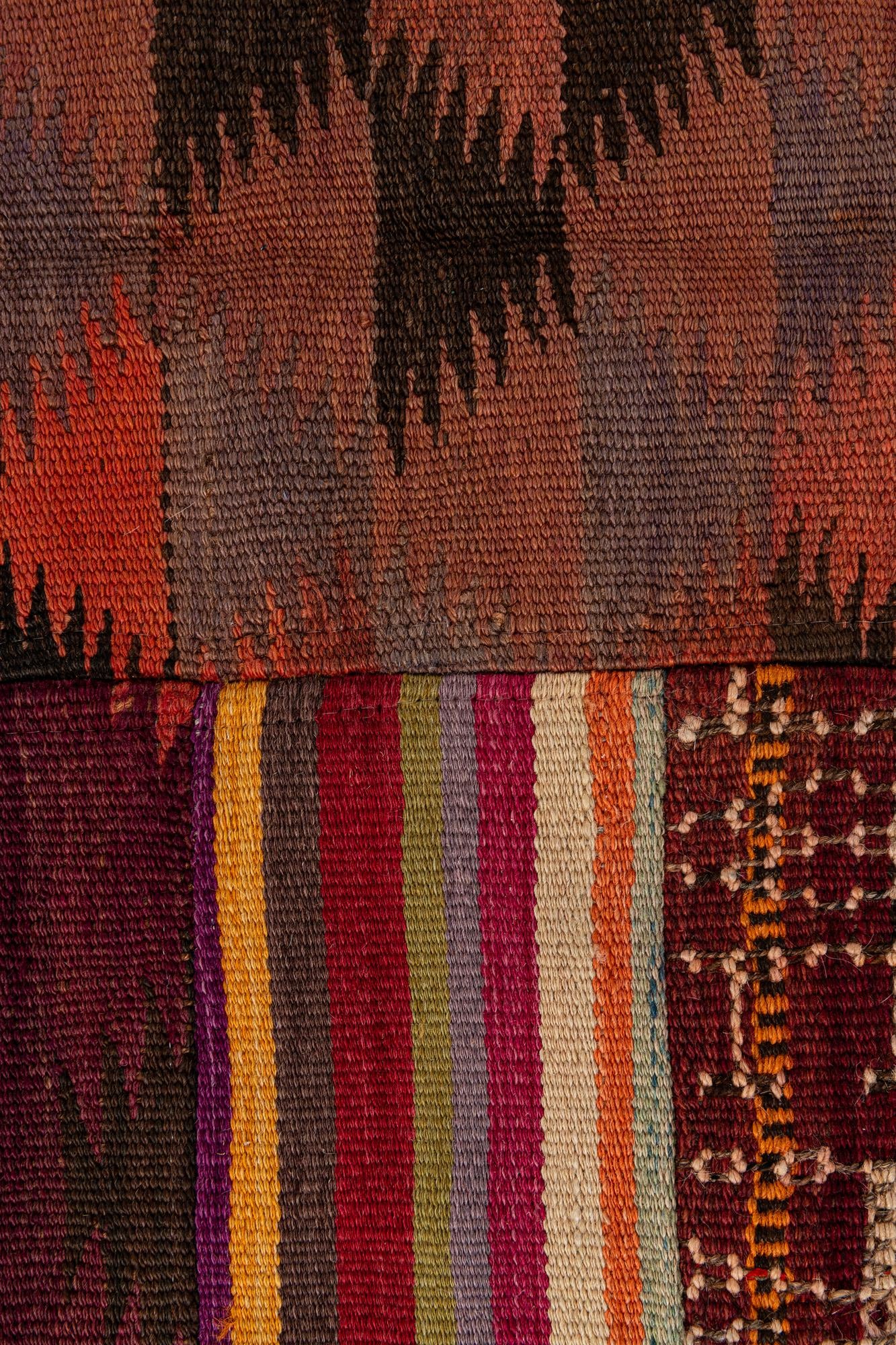 4' 2 x 6' Hand Woven Kilim Patchwork Wool Rug
