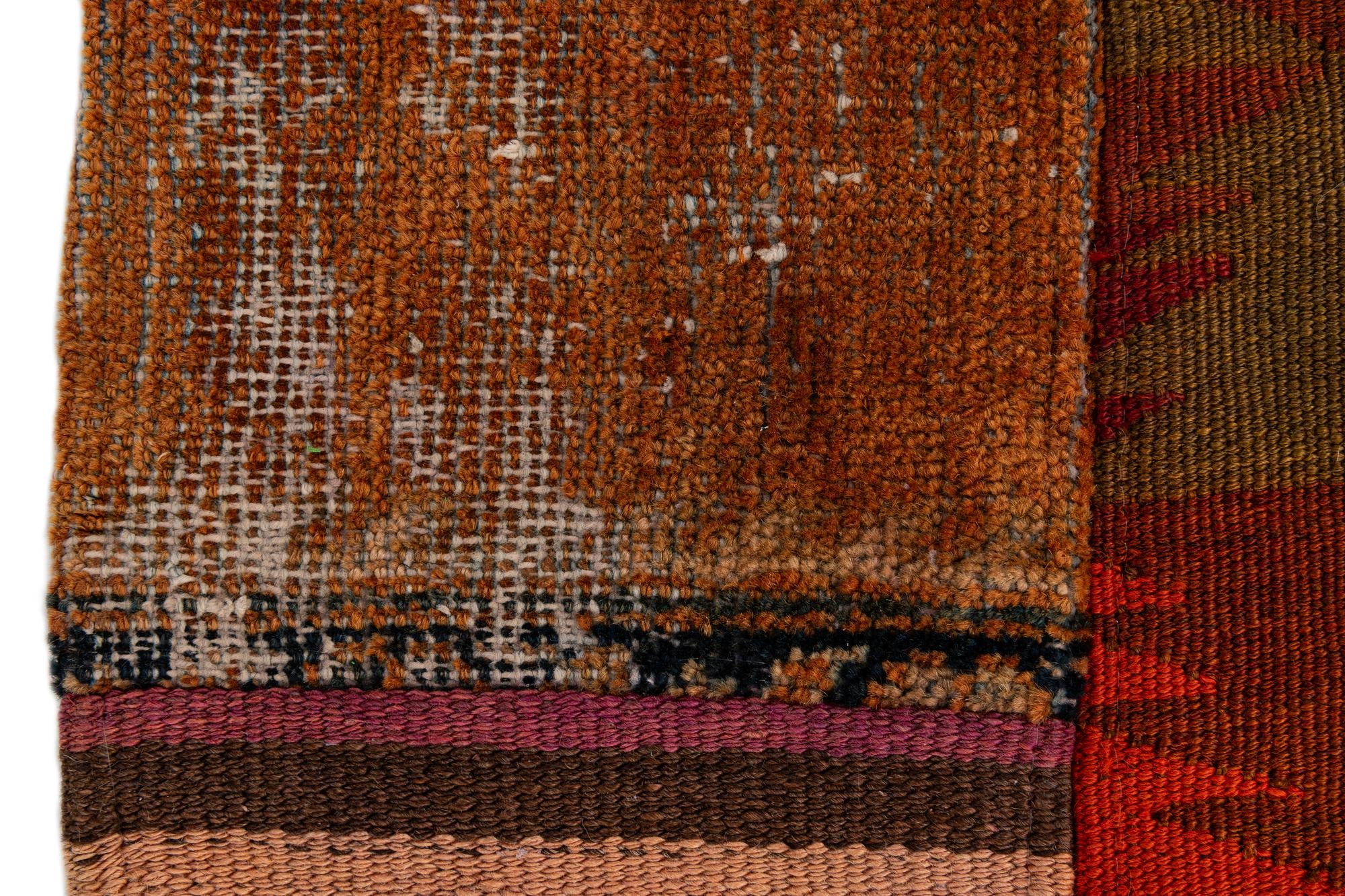 4' 2 x 6' Hand Woven Kilim Patchwork Wool Rug