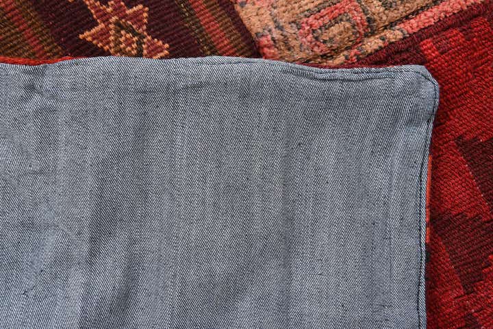 3' 4 x 5' 3 Hand Woven Kilim Patchwork Wool Rug