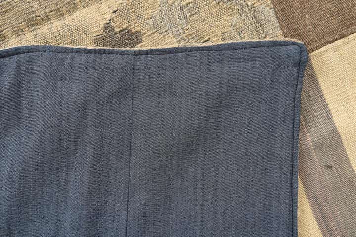 5' 5 x 7' 10 Hand Woven Kilim Patchwork Wool Rug
