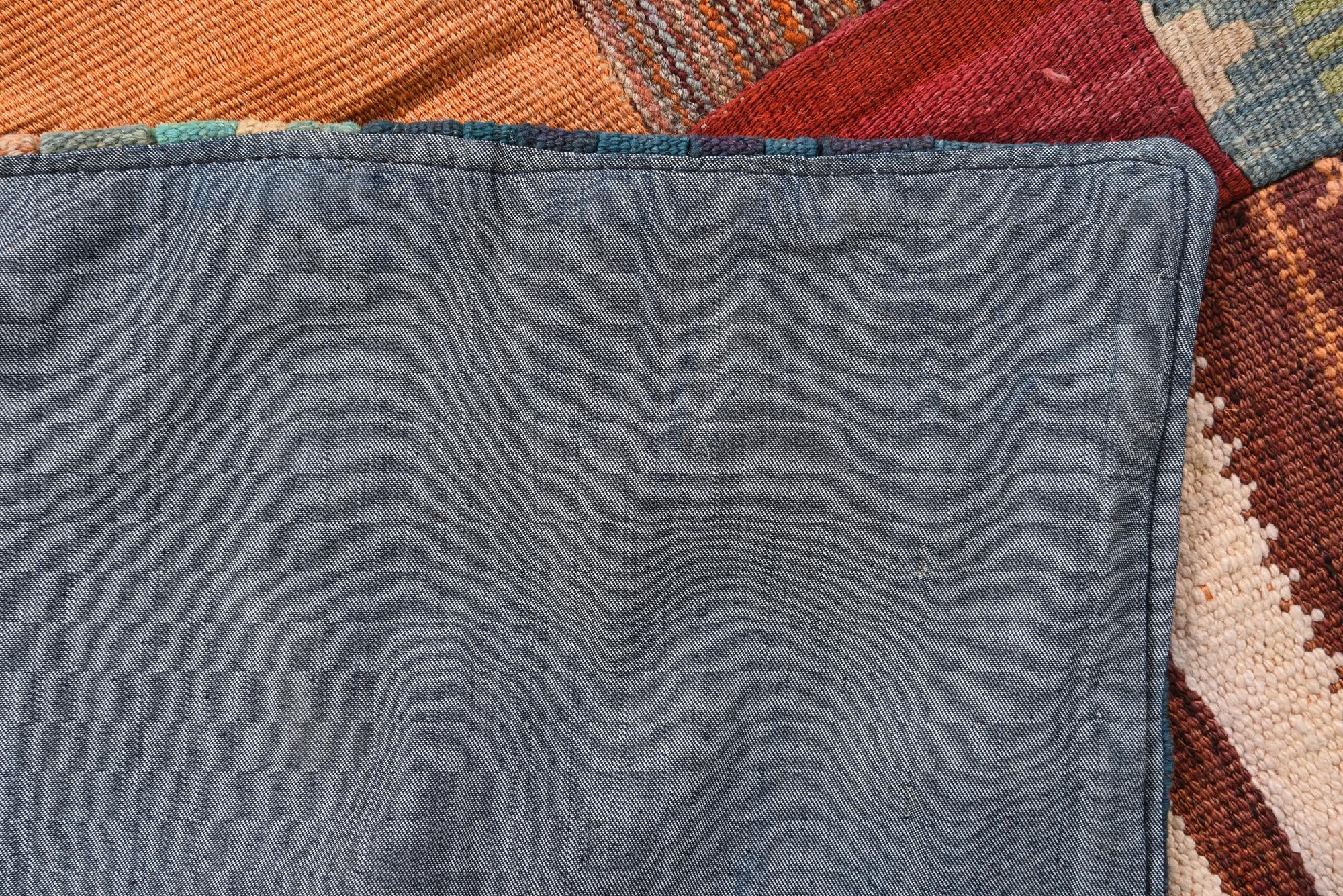 4' x 6' Hand Woven Kilim Patchwork Wool Rug