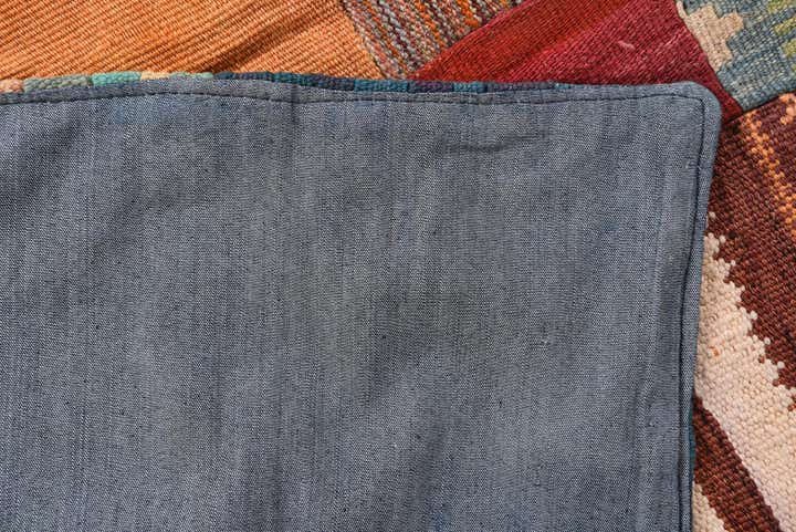 4' x 6' Hand Woven Kilim Patchwork Wool Rug