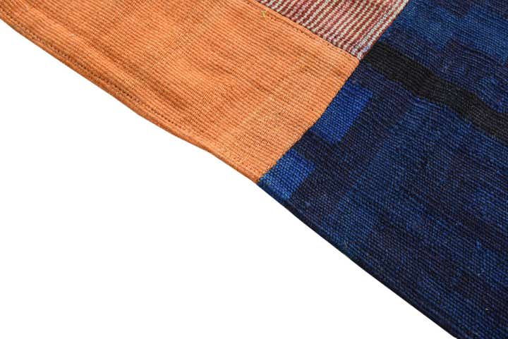 5' 7 x 8' Hand Woven Kilim Patchwork Wool Rug