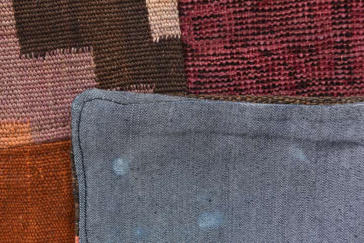 4' x 6' Hand Woven Kilim Patchwork Wool Rug