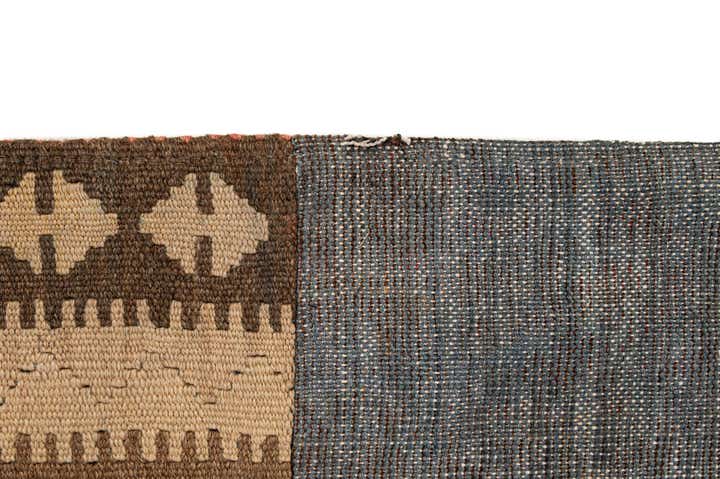 7' 2 x 10' Hand Woven Kilim Patchwork Wool Rug