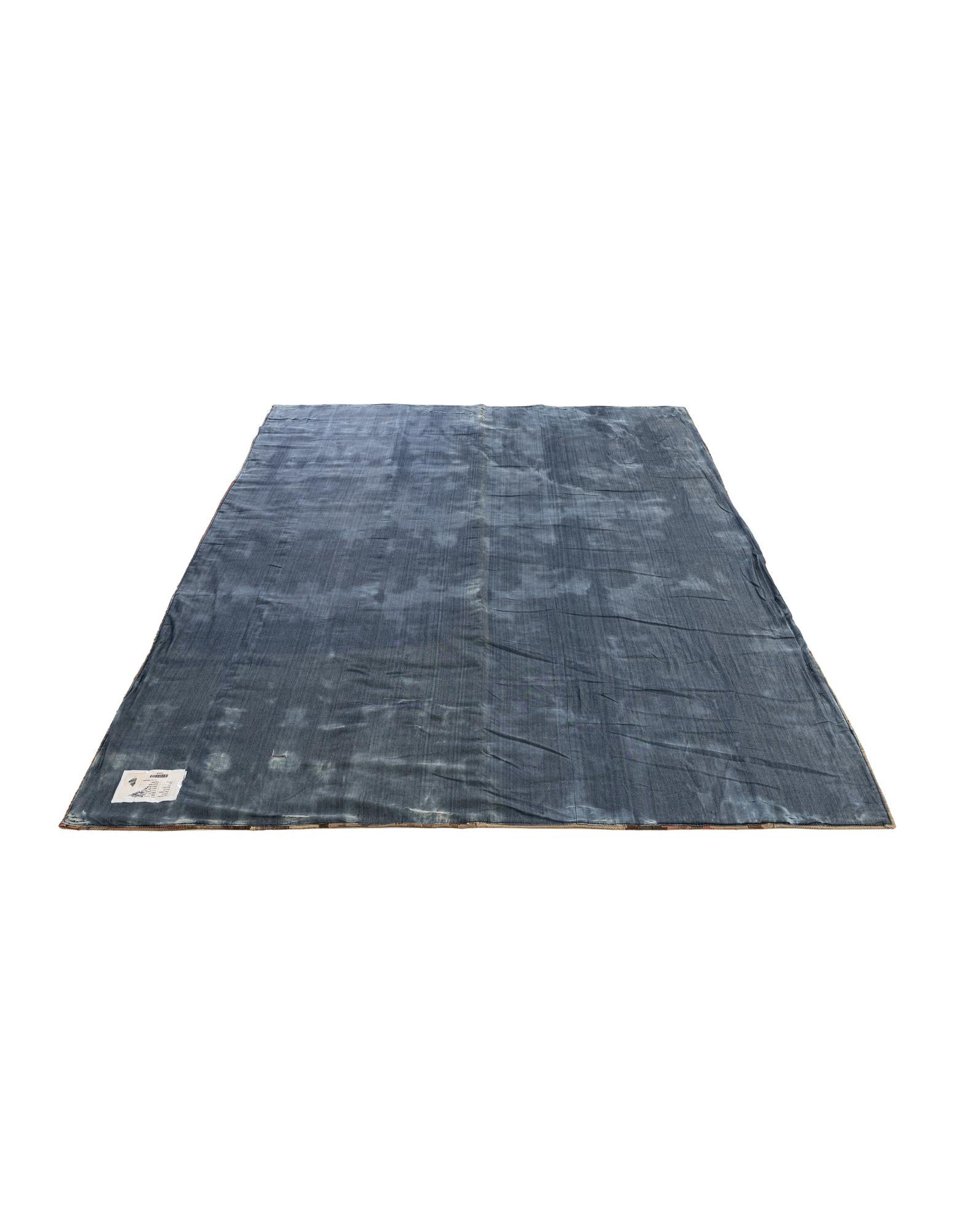7' 2 x 10' Hand Woven Kilim Patchwork Wool Rug