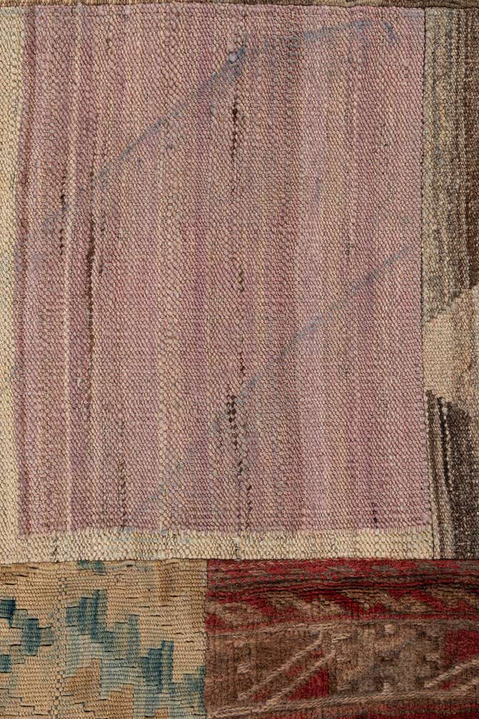 7' 2 x 10' Hand Woven Kilim Patchwork Wool Rug