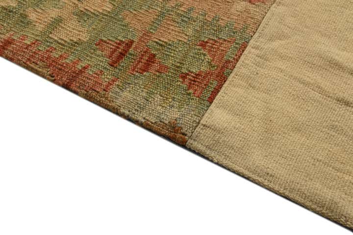 7' 1 x 9' 10 Hand Woven Kilim Patchwork Wool Rug