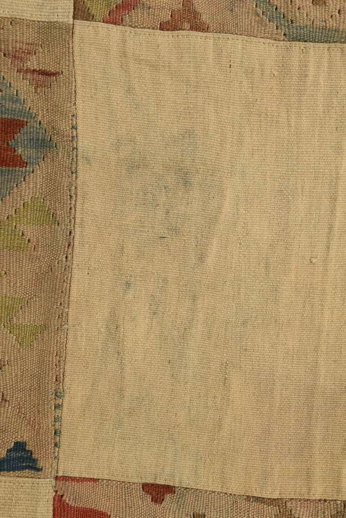 7' 1 x 9' 10 Hand Woven Kilim Patchwork Wool Rug