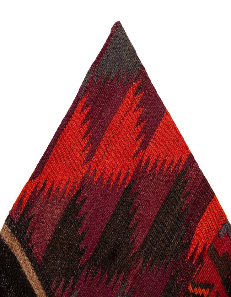 Detail image of 5' x 6' 8  Hand Knotted Kilim Patchwork Wool Rug