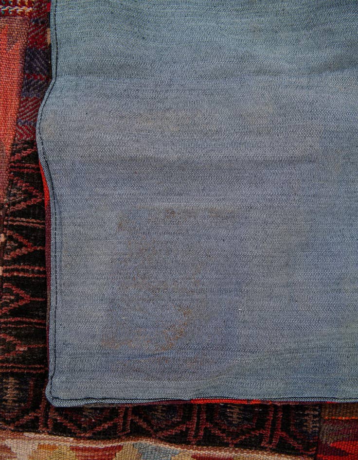 Detail image of 5' x 6' 8  Hand Knotted Kilim Patchwork Wool Rug