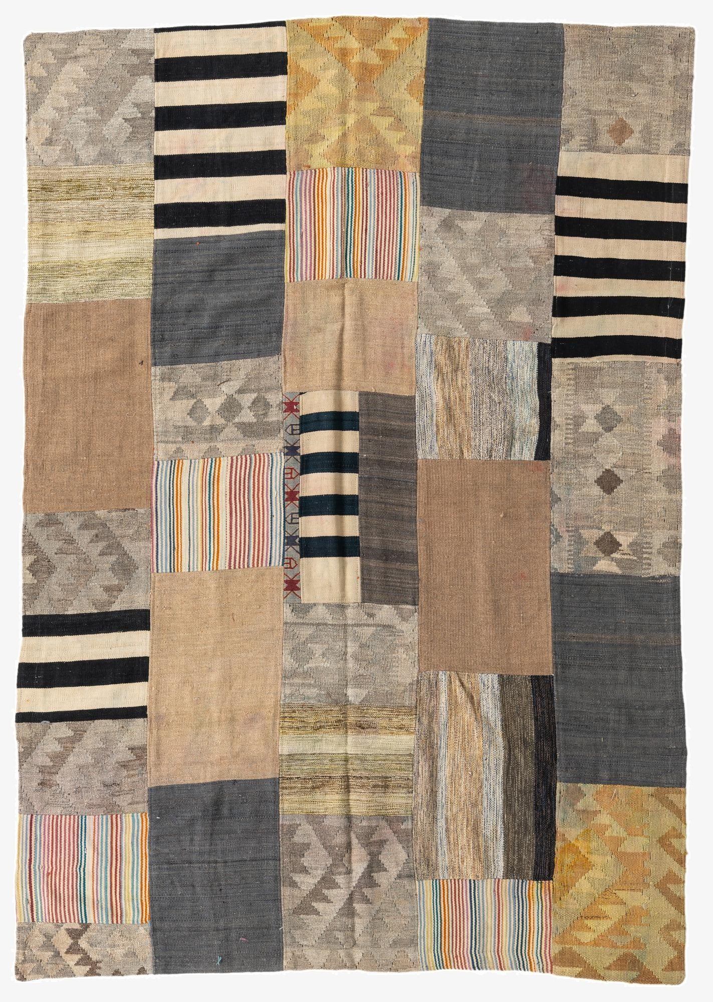 165cm x 240cm  Hand Woven Kilim Patchwork Wool Rug