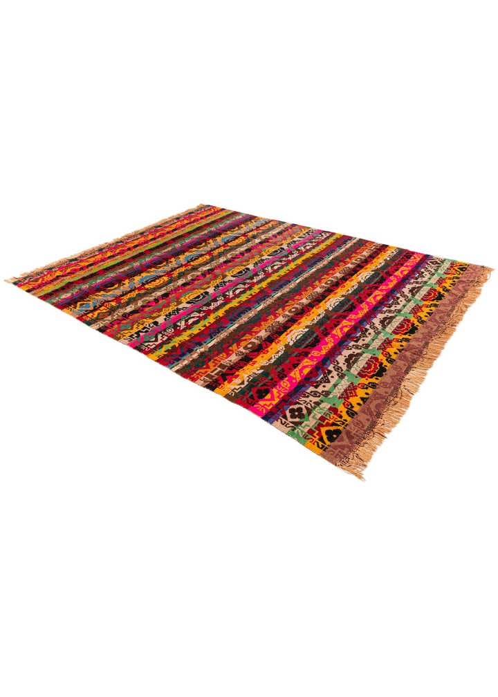 7' 8 x 9' 7 Hand Woven Kilim Wool Rug