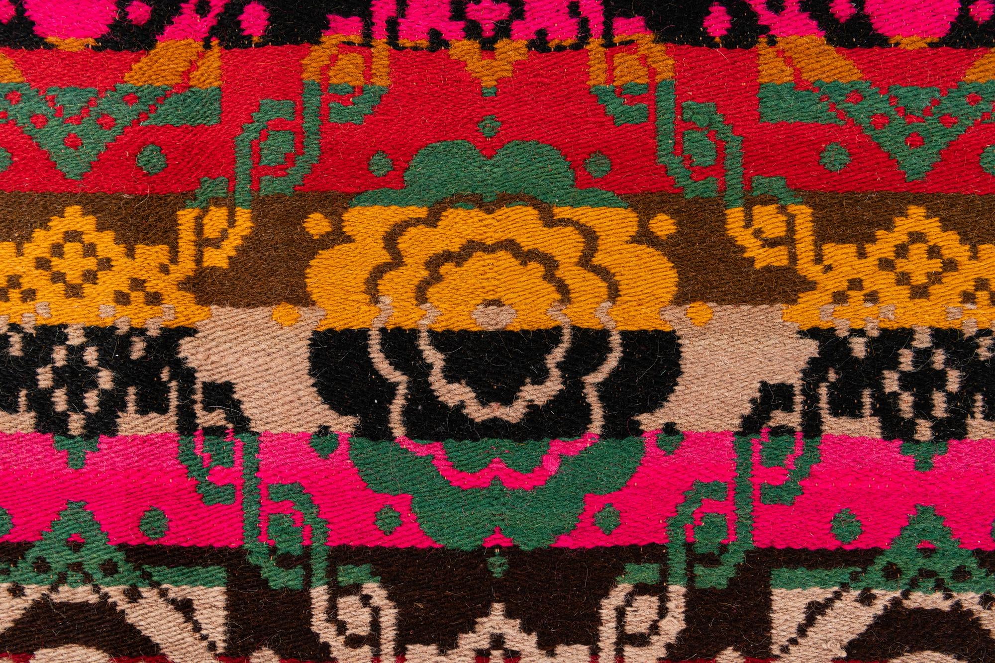 7' 8 x 9' 7 Hand Woven Kilim Wool Rug