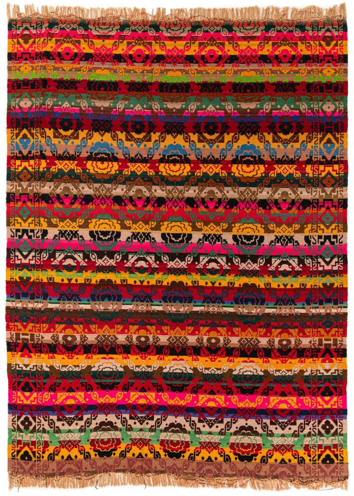 7' 8 x 9' 7 Hand Woven Kilim Wool Rug