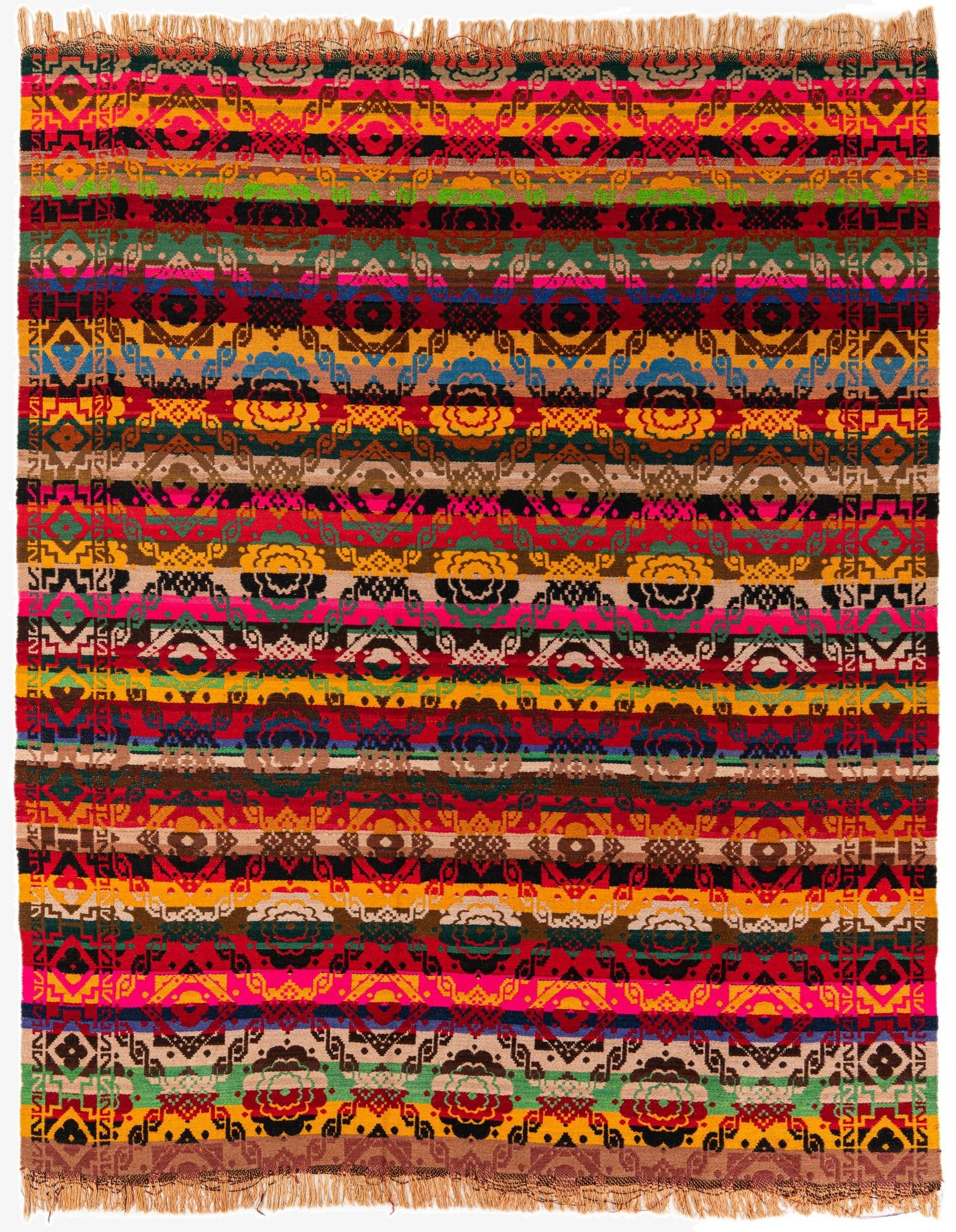 7' 8 x 9' 7  Hand Woven Kilim Wool Rug