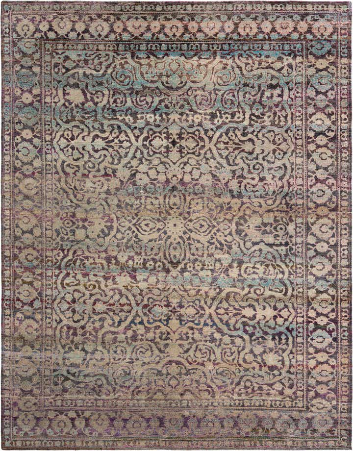 9' 1 x 11' 7 Hand Knotted Kundan Rug