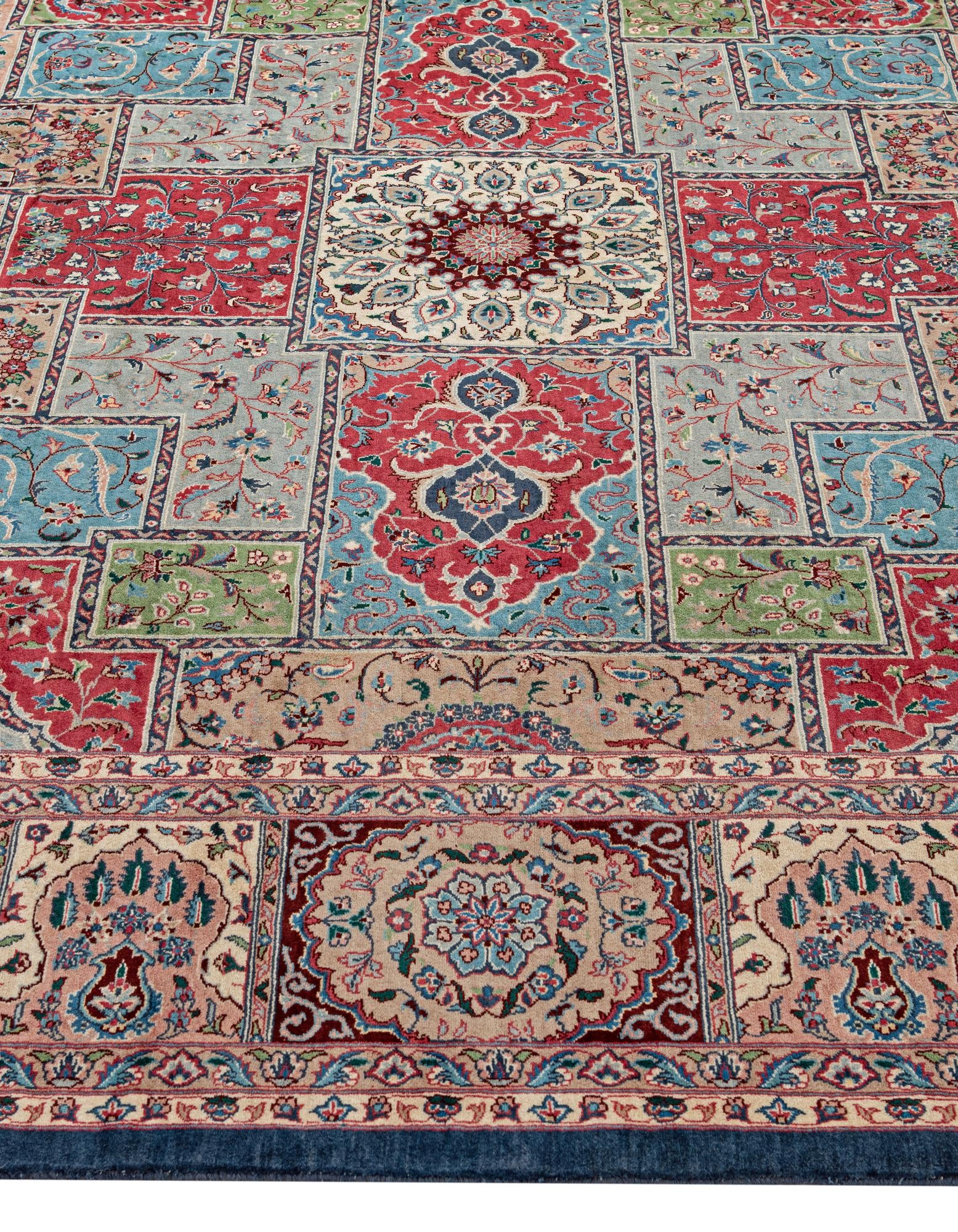 8' 1 x 10' 9 Hand Knotted Lahour Oriental Wool Rug
