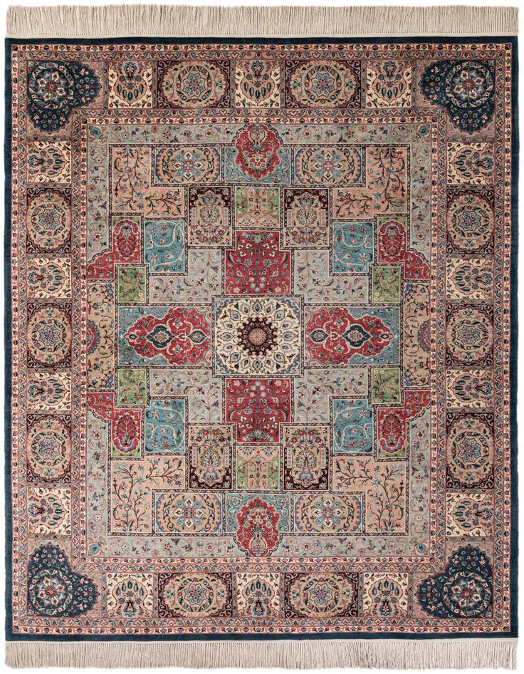 Detail image of 8' 1 x 10' 9 Hand Knotted Lahour Oriental Wool Rug
