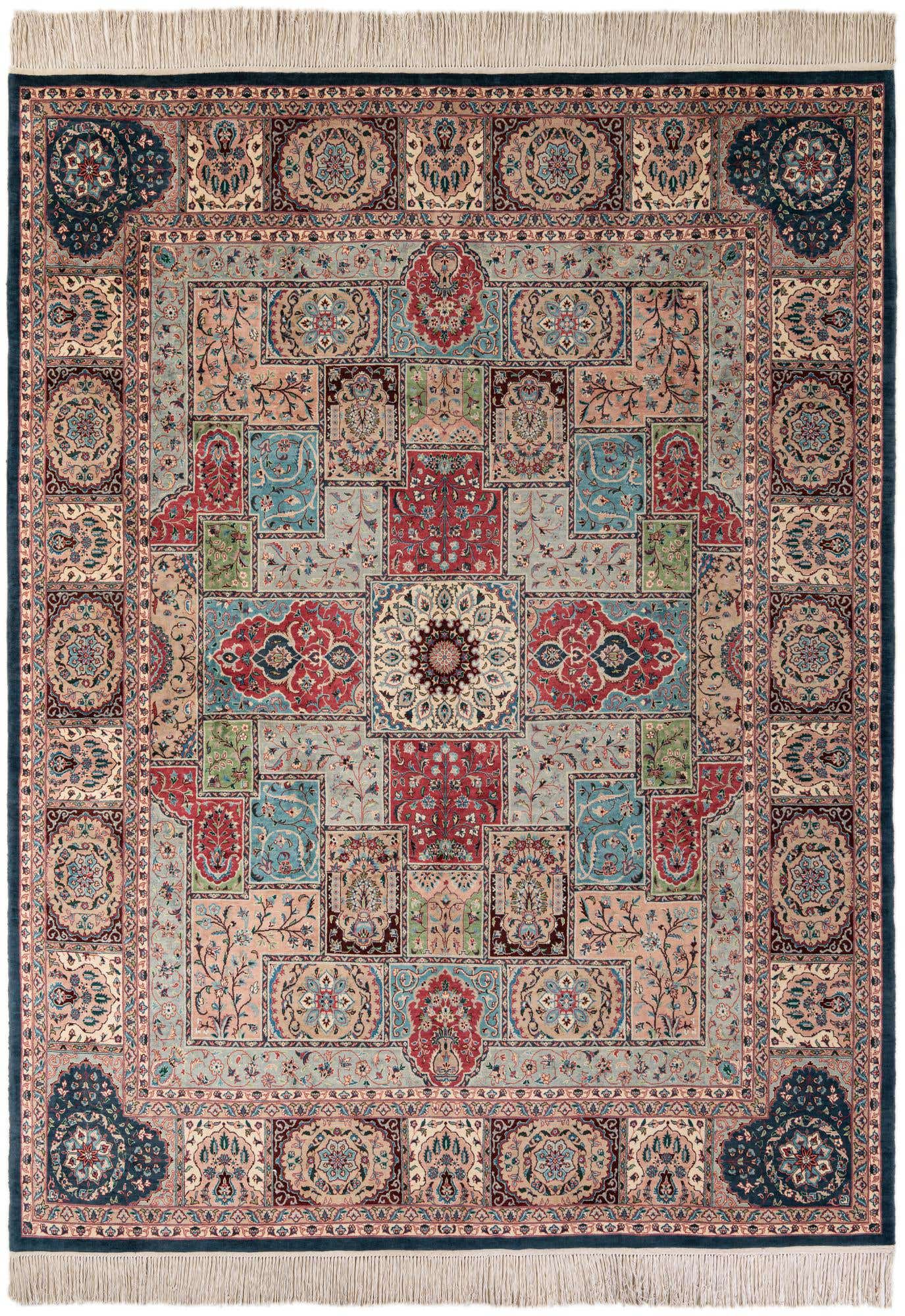8' 1 x 10' 9 Hand Knotted Lahour Oriental Wool Rug
