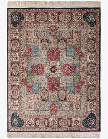 8' 1 x 10' 9 Hand Knotted Lahour Oriental Wool Rug