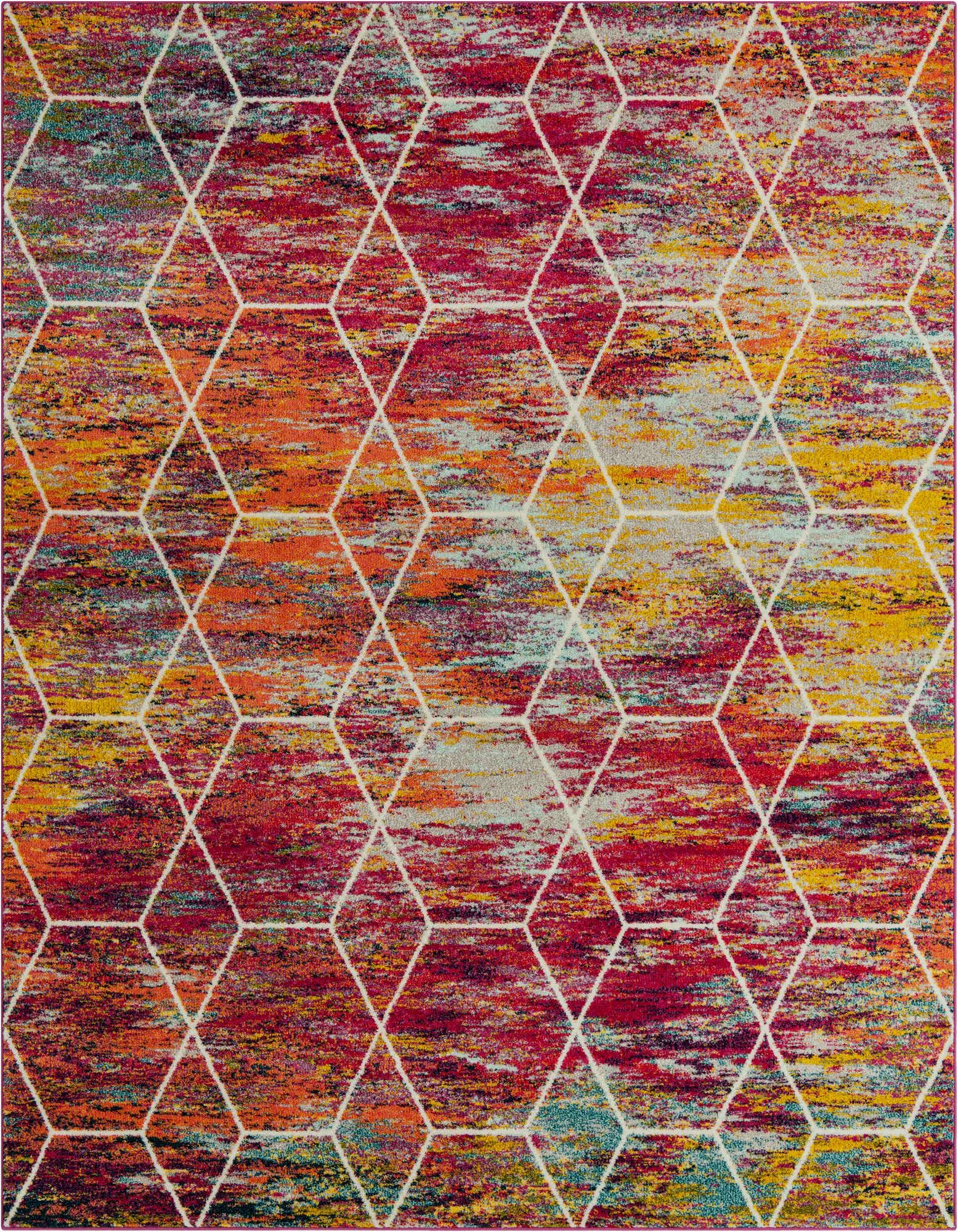 7' 10 x 10' Lattice Frieze Rug