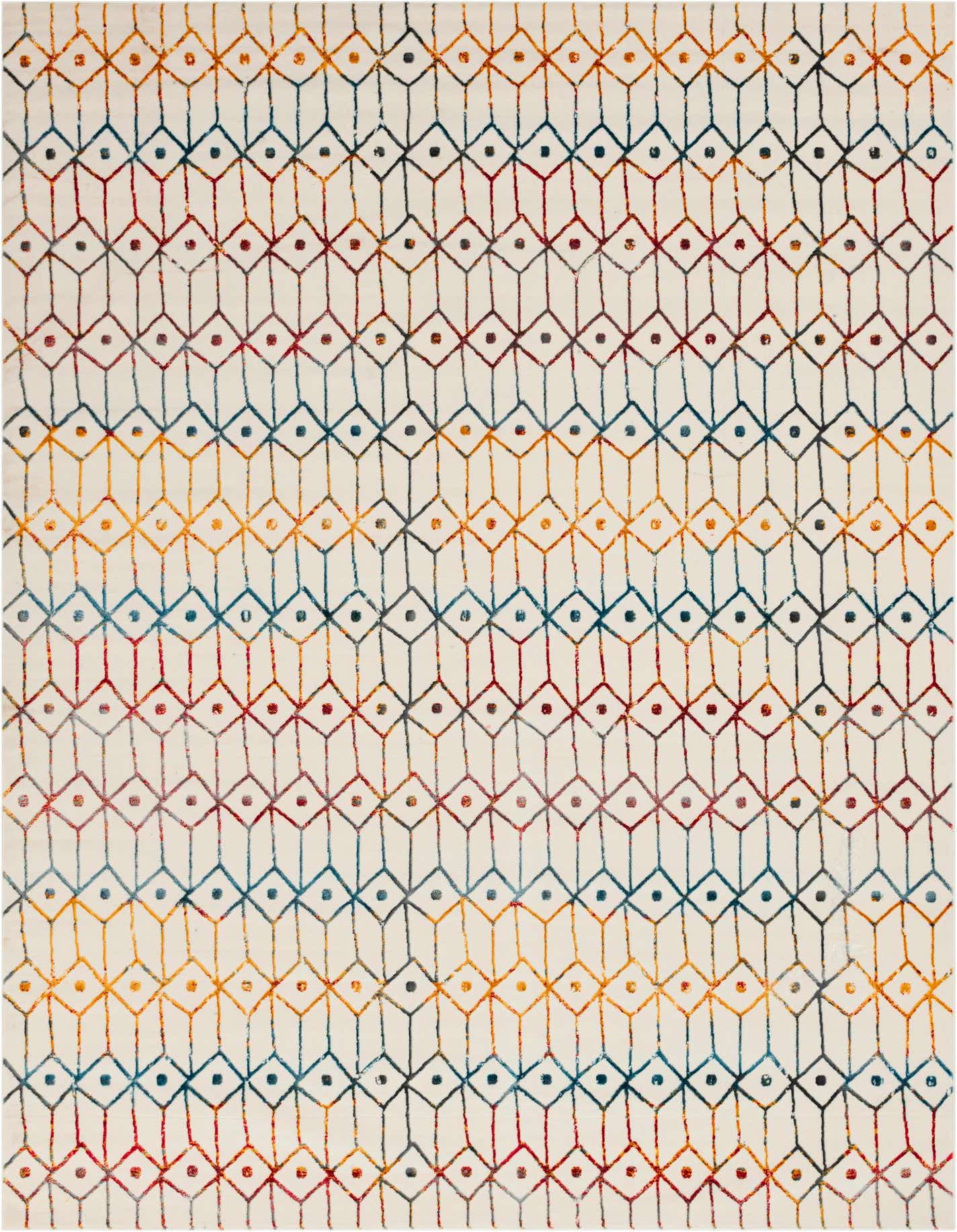 9' 10 x 14' Lattice Trellis Rug