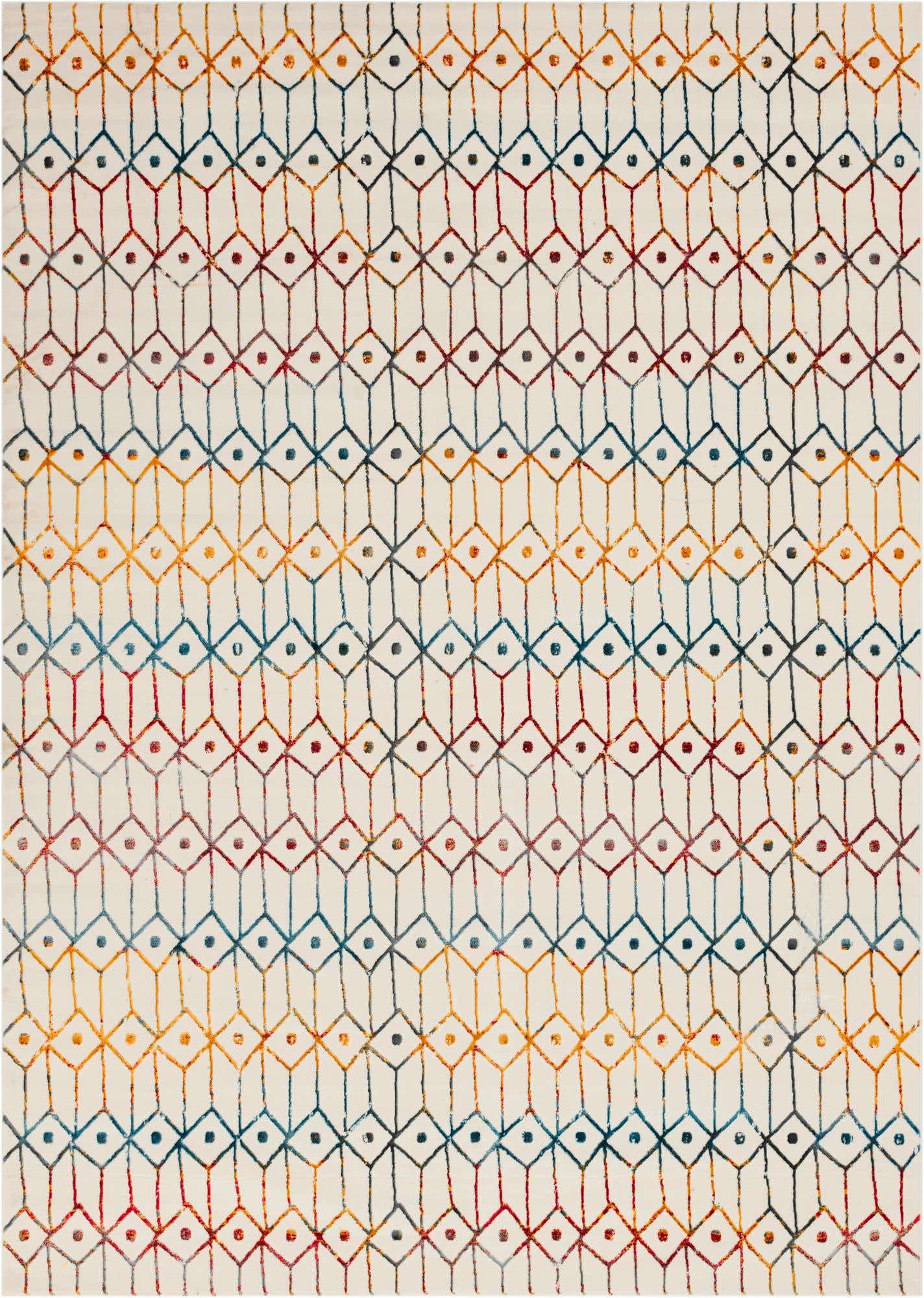 9' 10 x 14' Lattice Trellis Rug