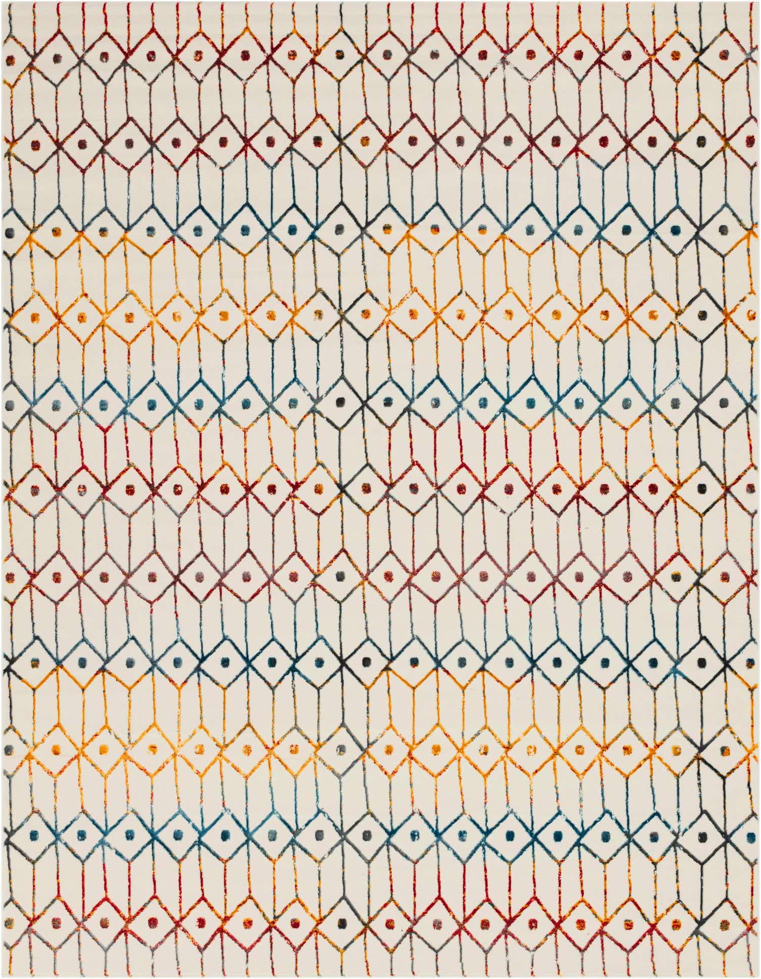 9' x 12' 2 Lattice Trellis Rug