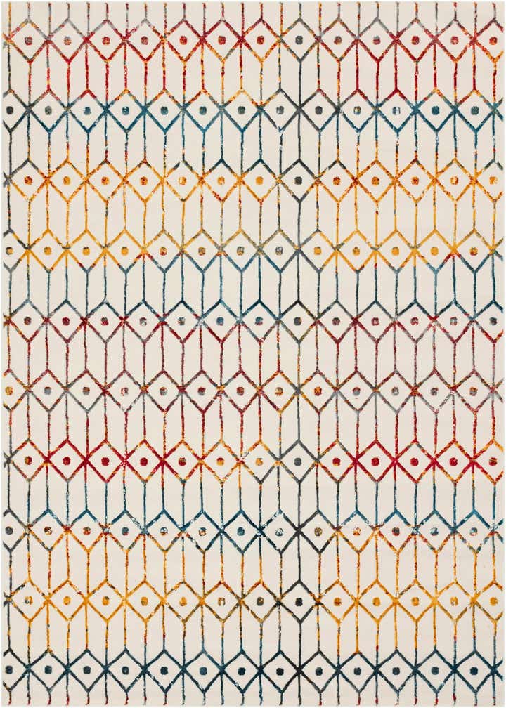 7' x 10' Lattice Trellis Rug