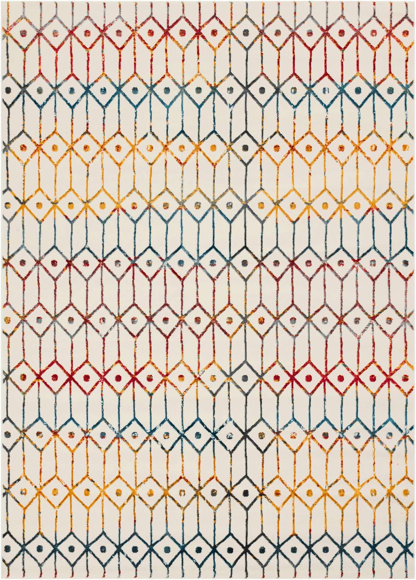 7' x 10' Lattice Trellis Rug