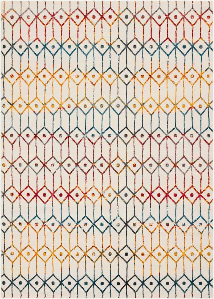 7' x 10' Lattice Trellis Rug