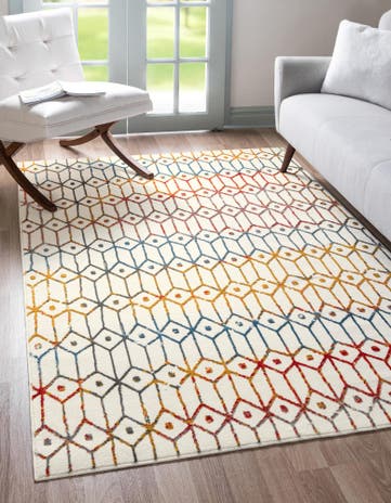 9' x 12' 2 Lattice Trellis Rug