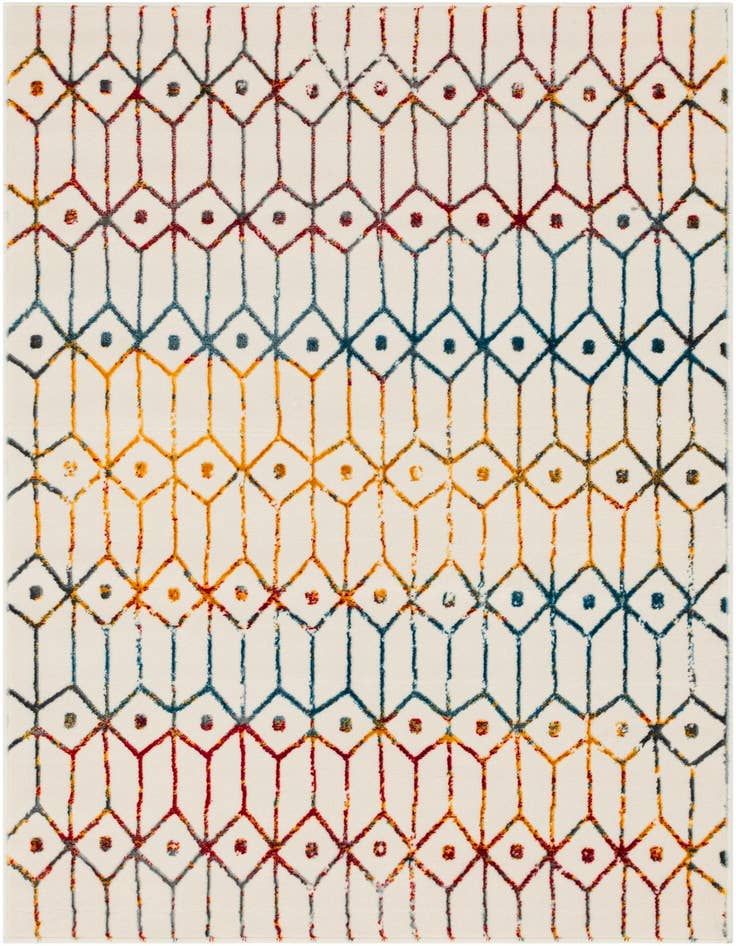 Detail image of 4' x 6' Lattice Trellis Rug