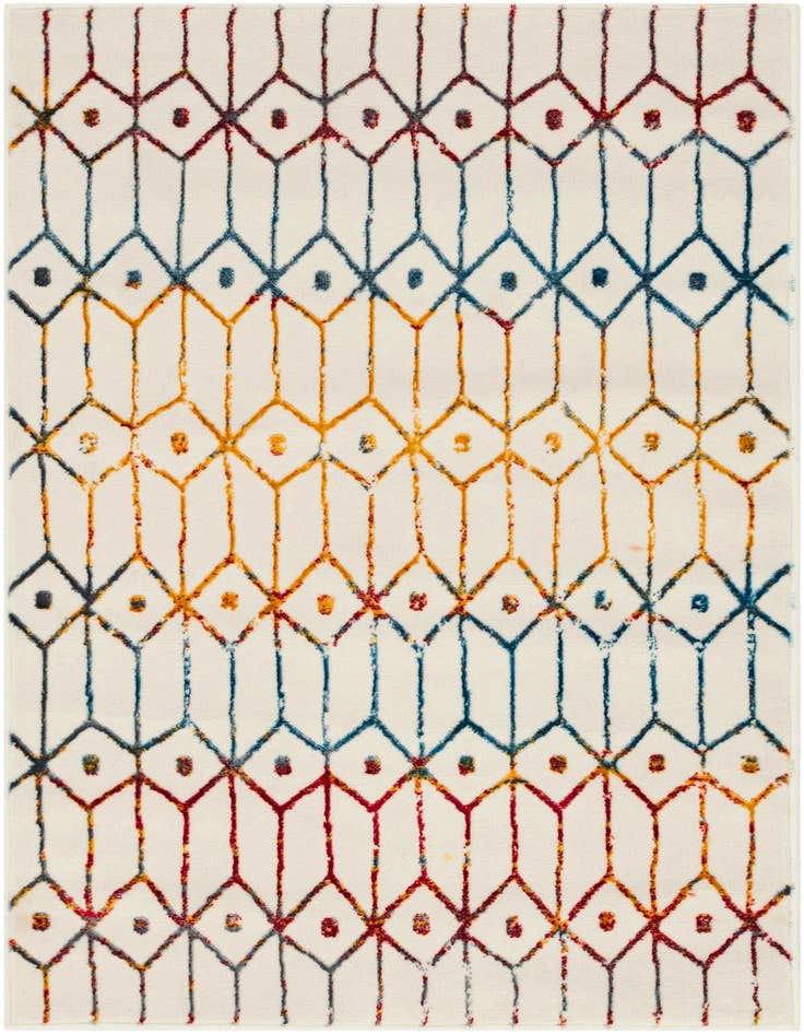 Detail image of 3' 3 x 5' 3 Lattice Trellis Rug