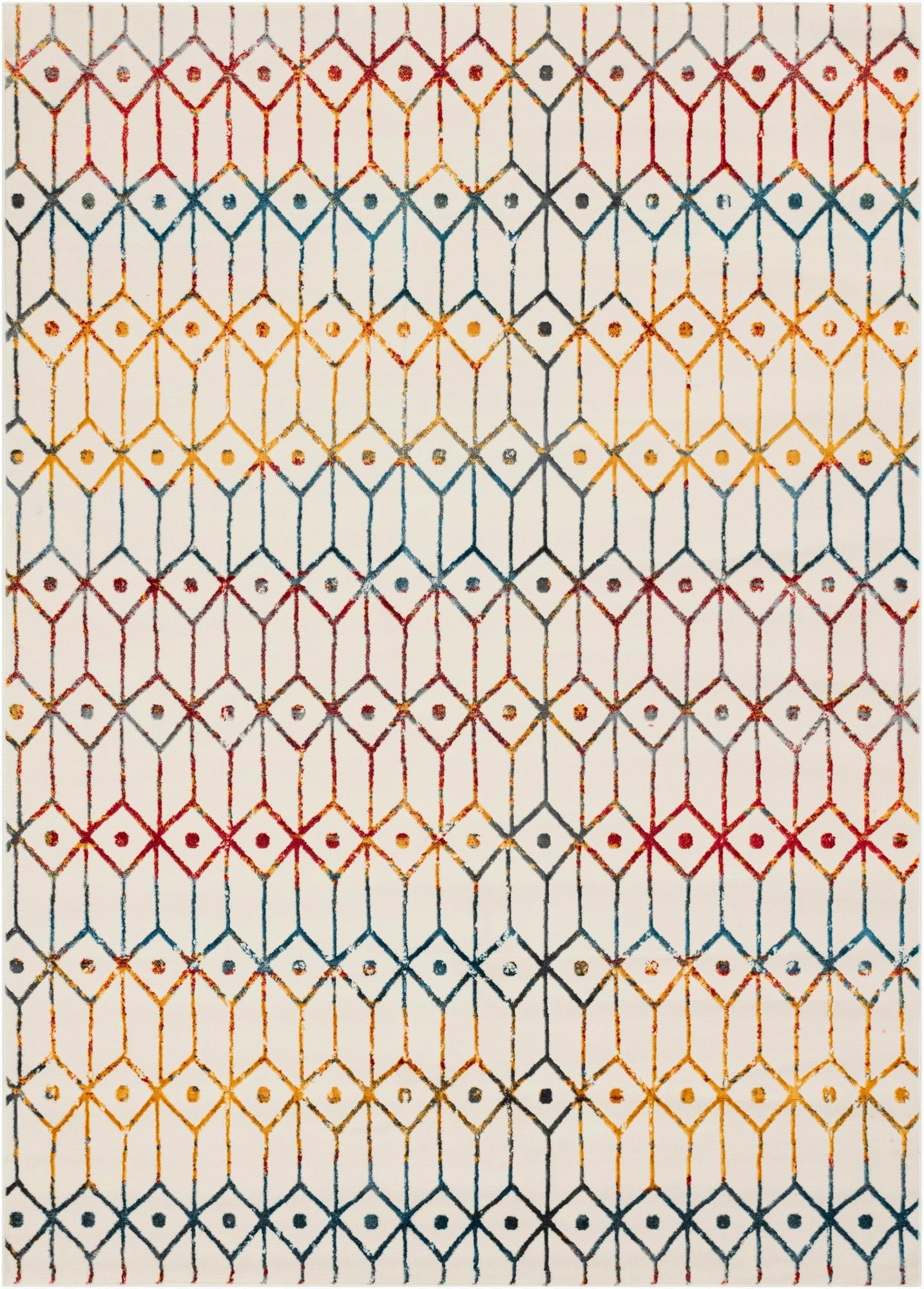 7' x 10' Lattice Trellis Rug