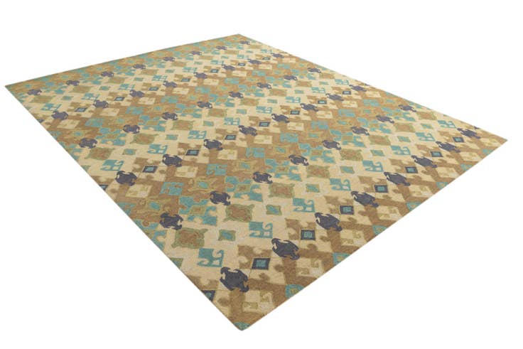 Detailansicht von 245cm x 305cm Luna Wolle Teppich