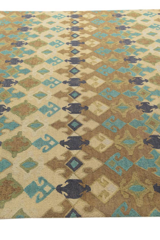 Detailansicht von 245cm x 305cm Luna Wolle Teppich