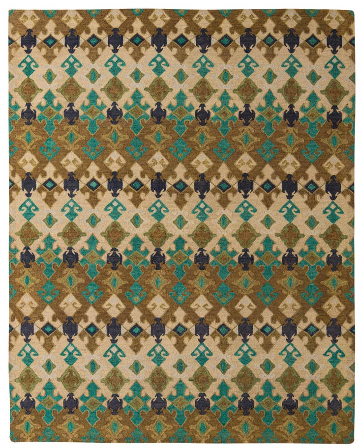 Detailansicht von 245cm x 305cm Luna Wolle Teppich