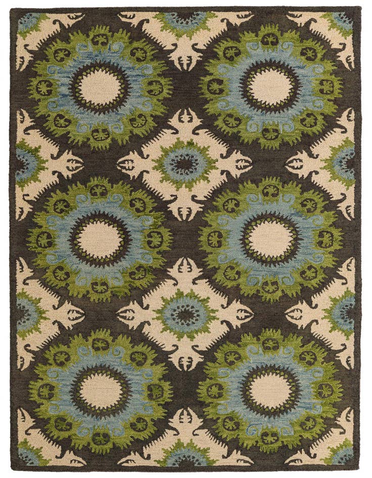 Detail image of 5' 1 x 8' Luna Wool Rug