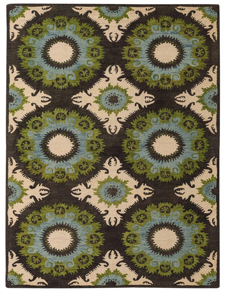 Detail image of 5' 1 x 8' 1 Luna Wool Rug